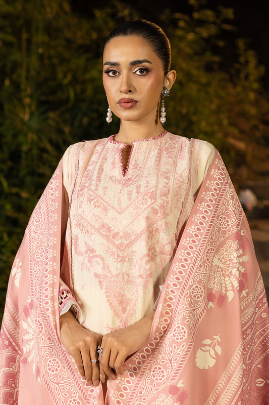 Embroidered Shirt Shalwar Shawl - 0168