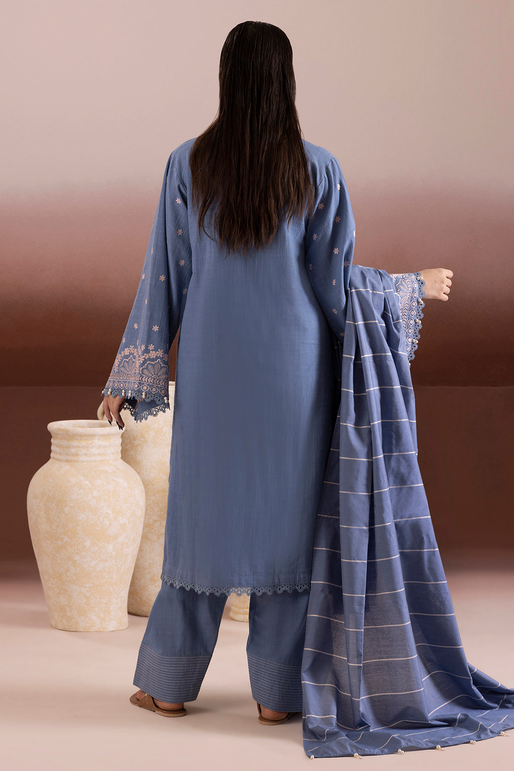 Embroidered Shirt Shalwar Dupatta - 0169