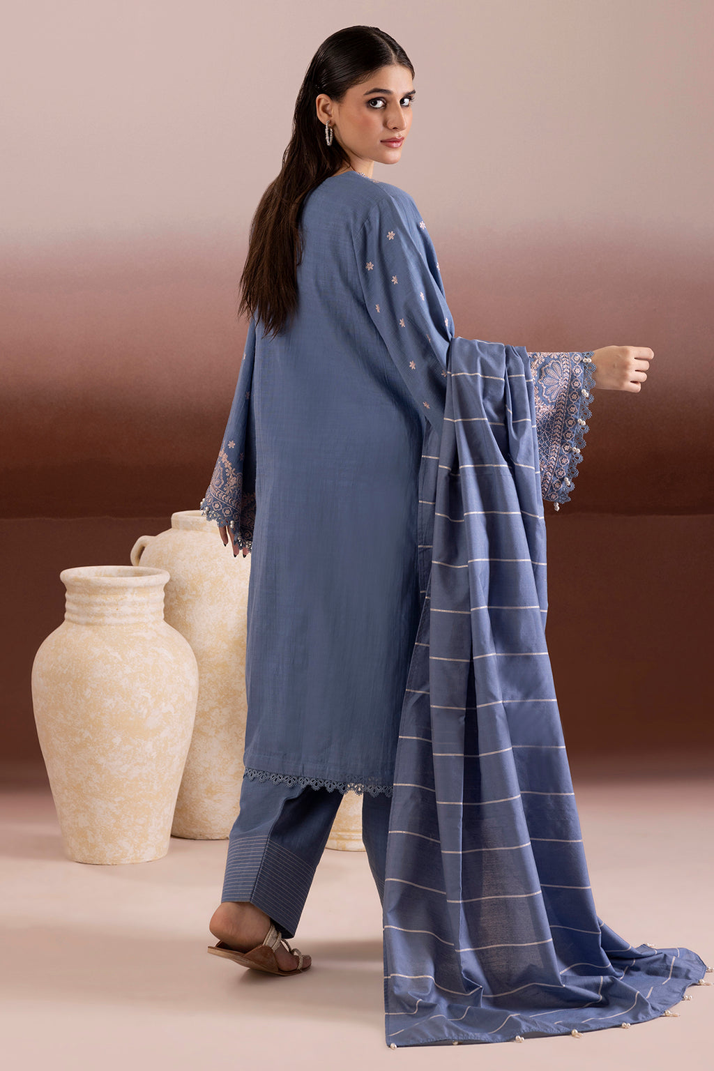 Embroidered Shirt Shalwar Dupatta - 0169