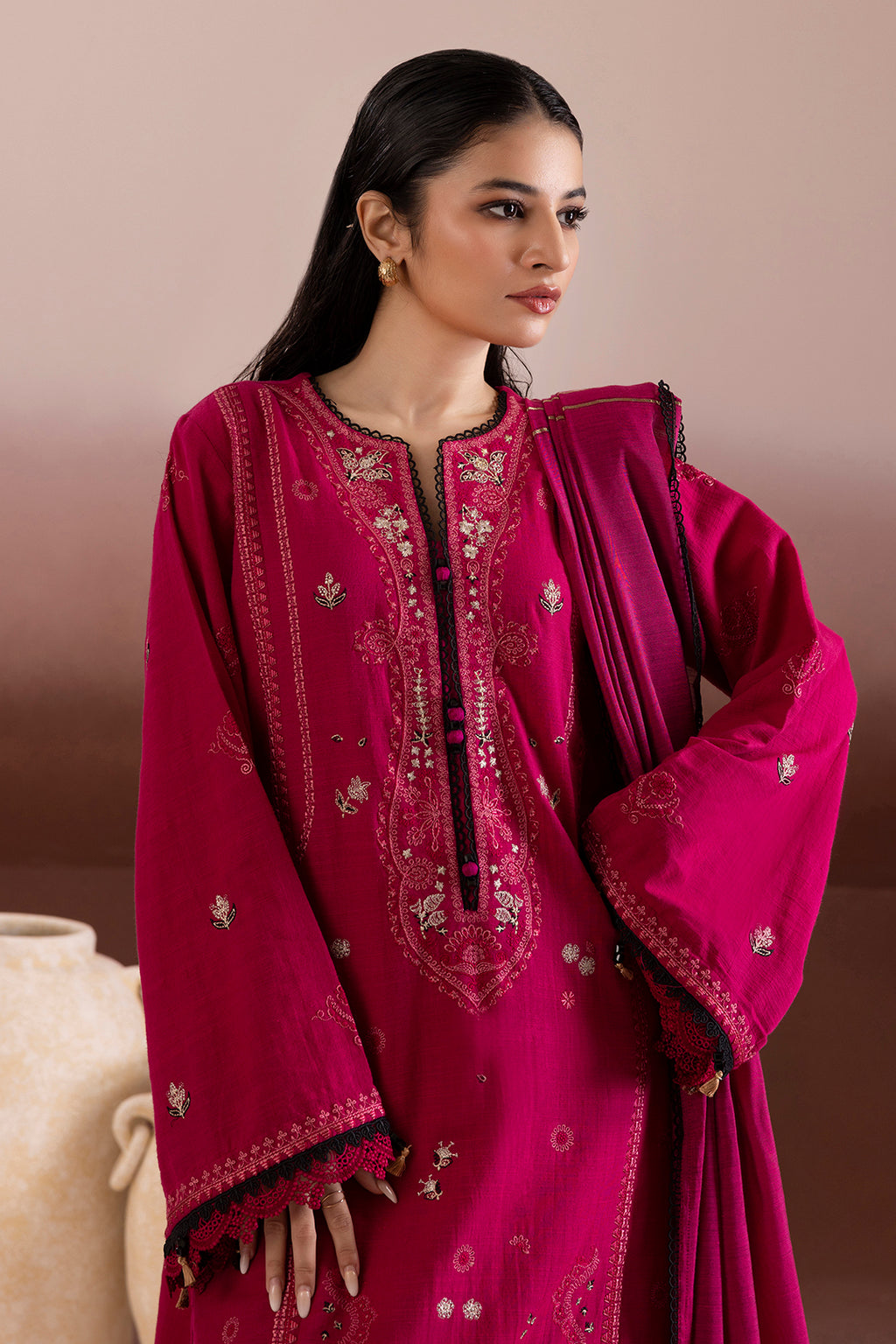 Embroidered Shirt Shalwar Dupatta - 0171