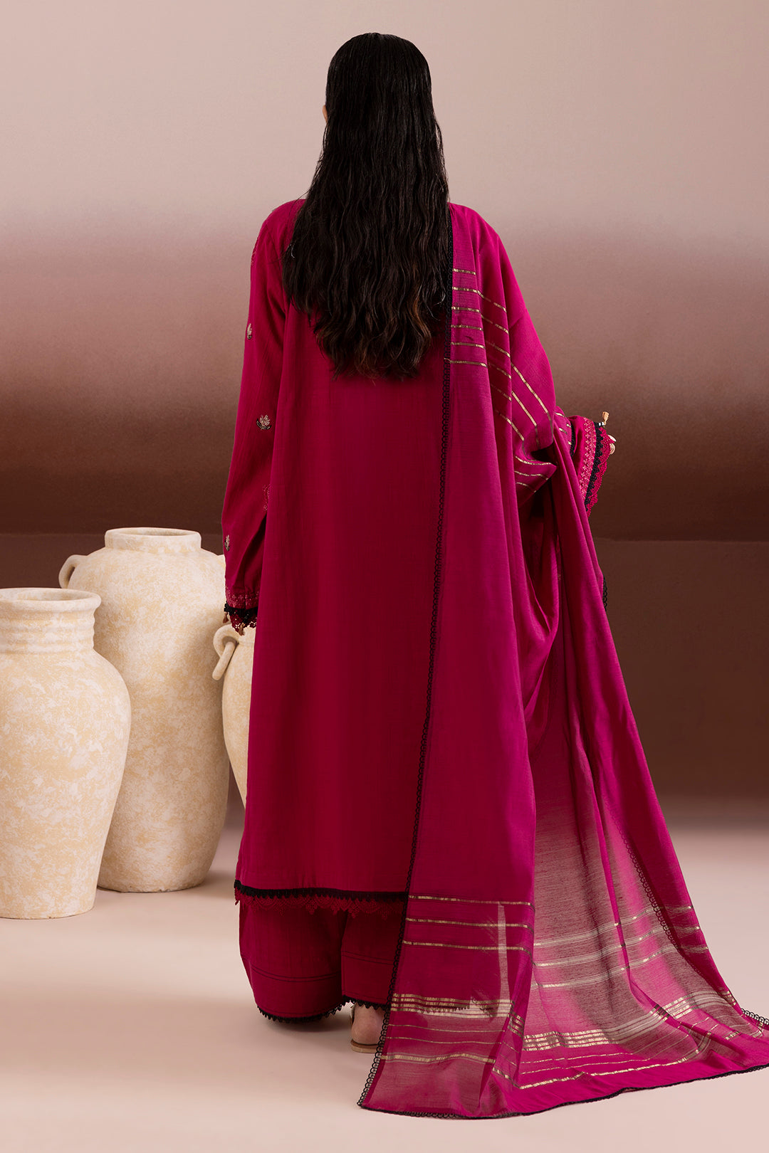 Embroidered Shirt Shalwar Dupatta - 0171