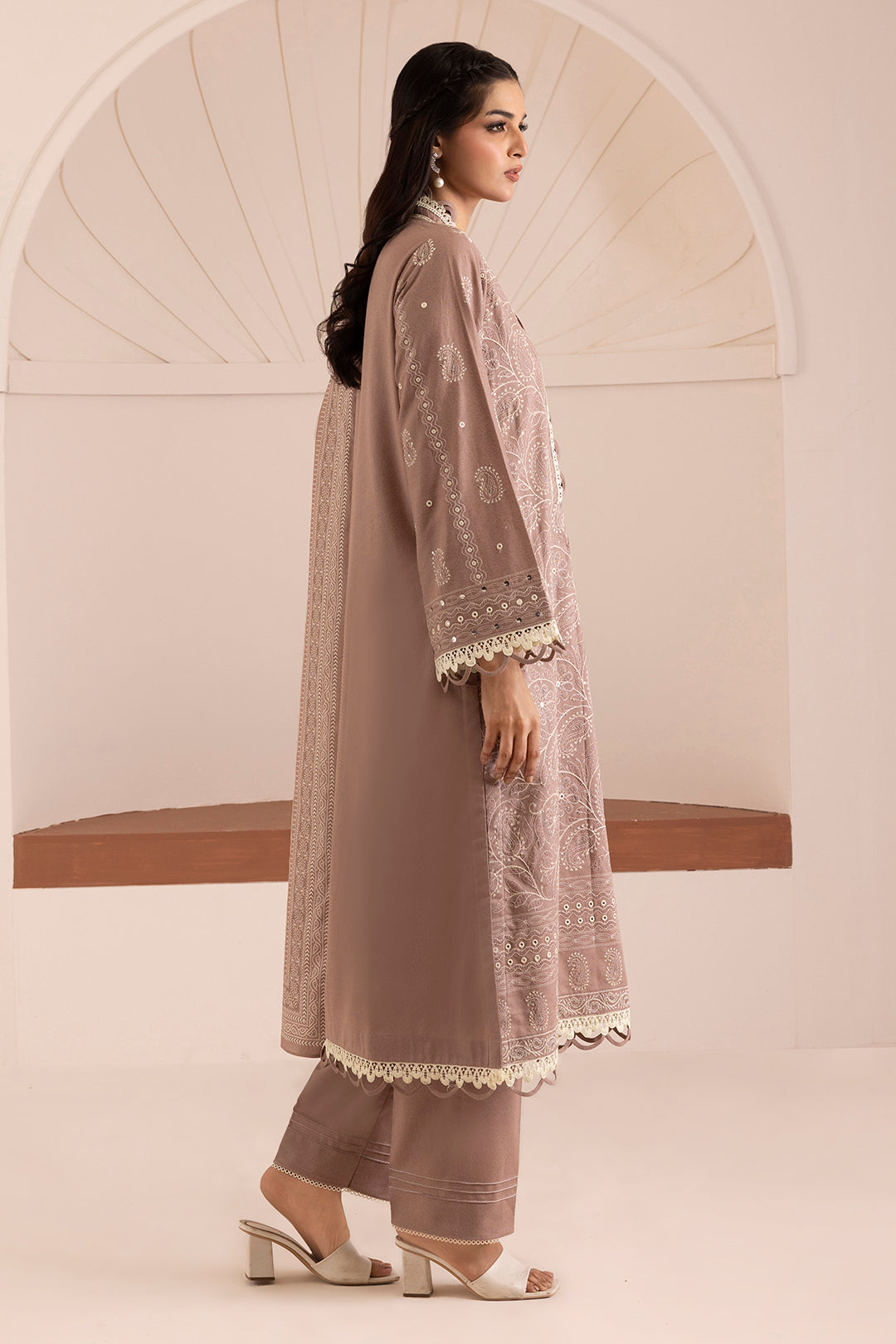 Embroidered Shirt Shalwar Dupatta - 0172