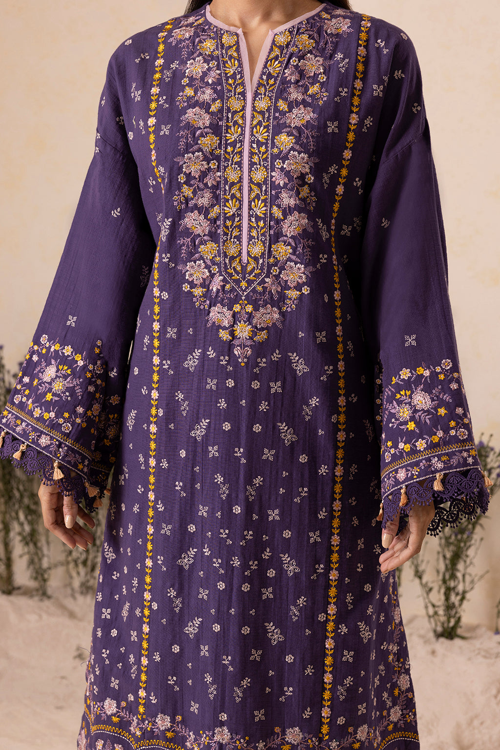 Embroidered Shirt Shalwar Dupatta - 0173