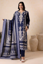 Embroidered Shirt Shalwar Shawl - 0174