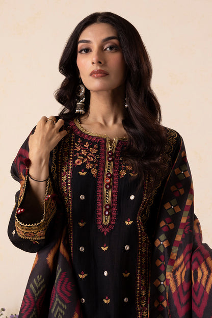 Embroidered Shirt Shalwar Shawl - 0175