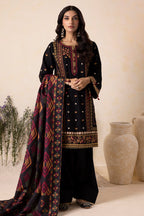 Embroidered Shirt Shalwar Shawl - 0175