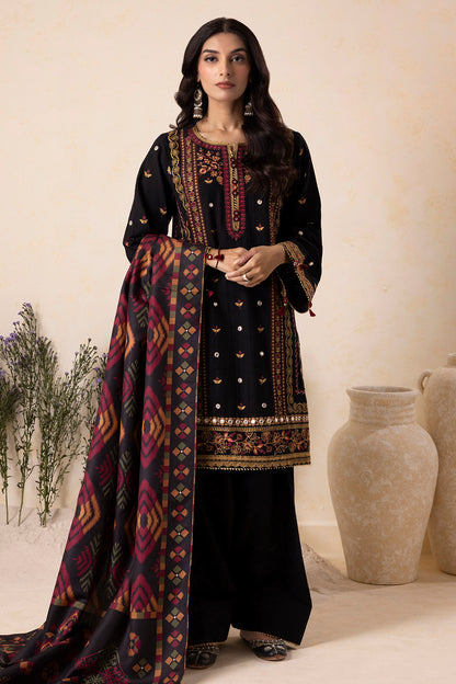 Embroidered Shirt Shalwar Shawl - 0175