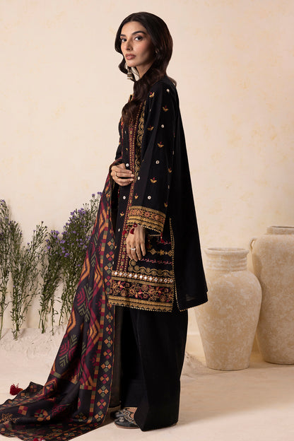 Embroidered Shirt Shalwar Shawl - 0175