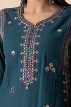 Embroidered Shirt Shalwar Shawl - 0177