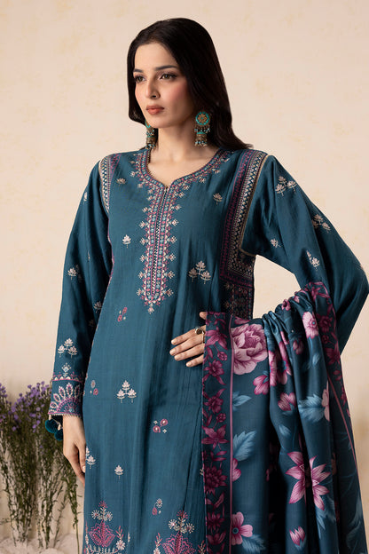 Embroidered Shirt Shalwar Shawl - 0177
