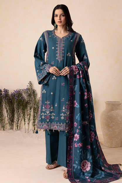 Embroidered Shirt Shalwar Shawl - 0177