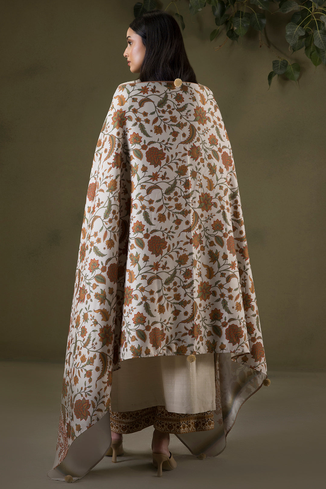 Embroidered Shirt Shalwar Shawl - 0235