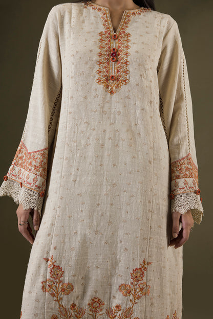 Embroidered Shirt Shalwar Shawl - 0235