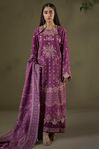 Embroidered Shirt Shalwar Shawl - 0236