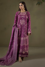 Embroidered Shirt Shalwar Shawl - 0236