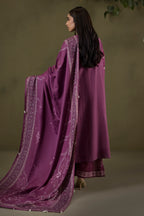 Embroidered Shirt Shalwar Shawl - 0236
