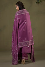 Embroidered Shirt Shalwar Shawl - 0236