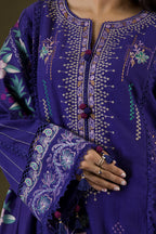 Embroidered Shirt Shalwar Shawl - 0237
