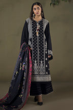 Embroidered Shirt Shalwar Shawl - 0238