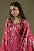 Embroidered Shirt Shalwar Shawl - 0240