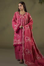 Embroidered Shirt Shalwar Shawl - 0240