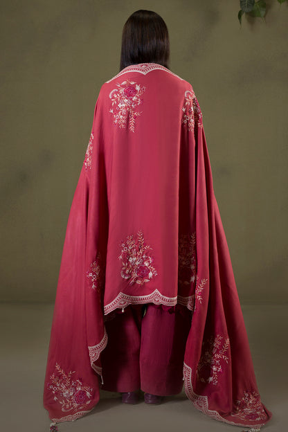 Embroidered Shirt Shalwar Shawl - 0240