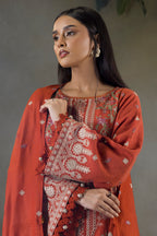 Embroidered Shirt Shalwar Shawl - 0241