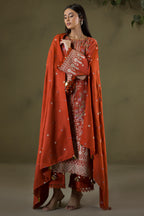 Embroidered Shirt Shalwar Shawl - 0241