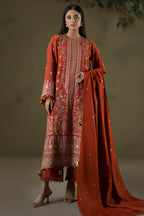 Embroidered Shirt Shalwar Shawl - 0241