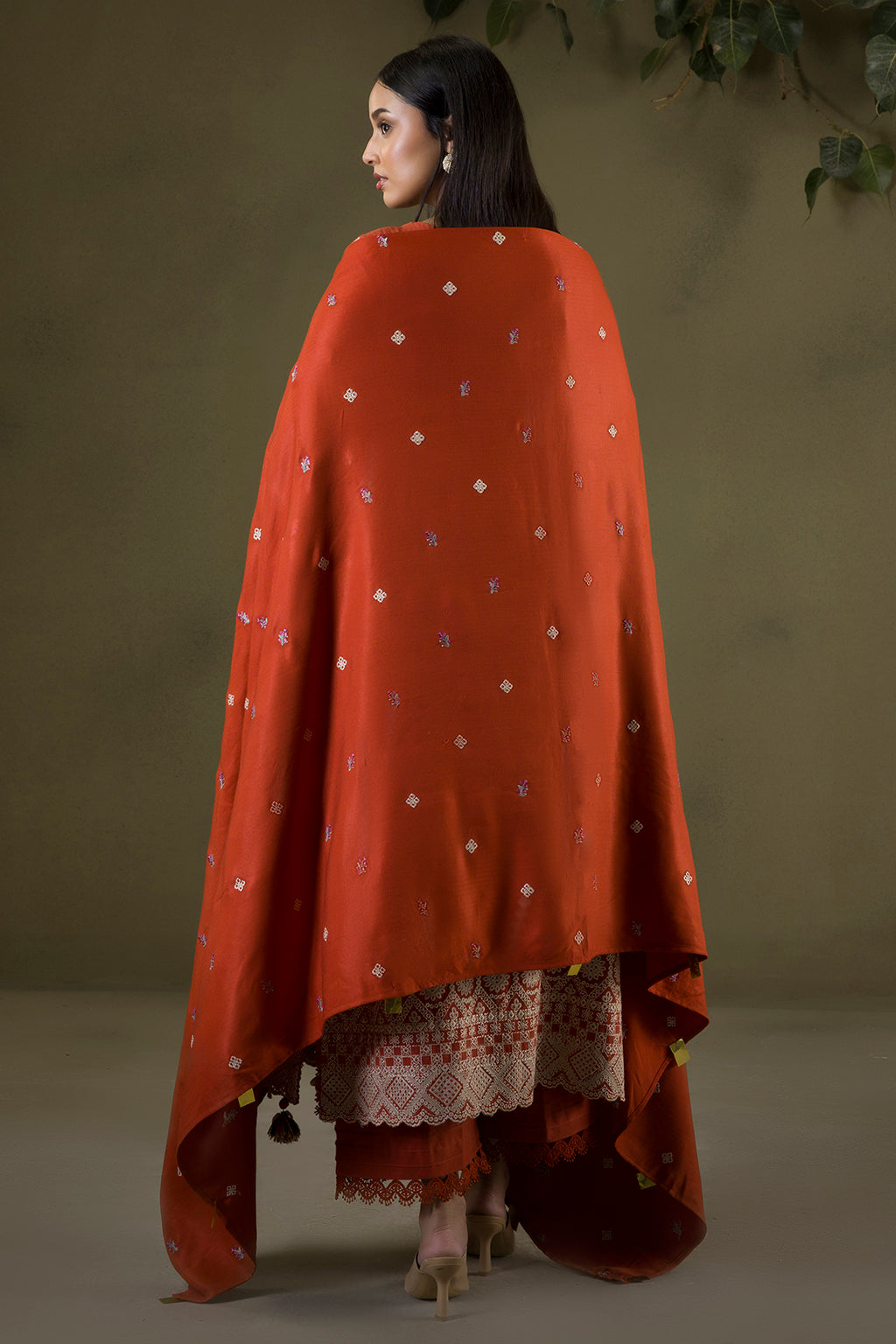 Embroidered Shirt Shalwar Shawl - 0241