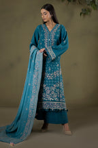 Embroidered Shirt Shalwar Shawl - 0242