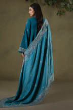 Embroidered Shirt Shalwar Shawl - 0242