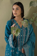 Embroidered Shirt Shalwar Shawl - 0242