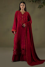 Embroidered Shirt Shalwar Shawl - 0243