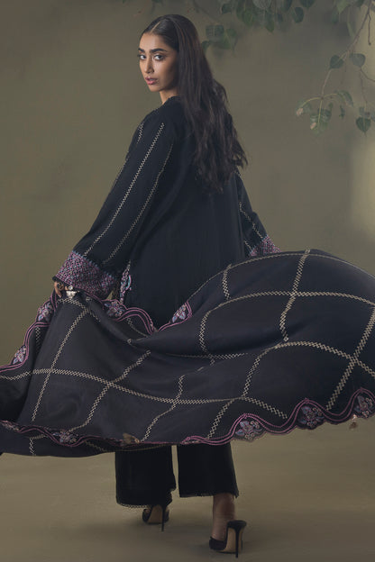 Embroidered Shirt Shalwar Shawl - 0244