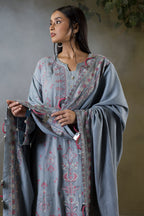Embroidered Shirt Shalwar Shawl - 0245