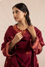 Embroidered Shirt Shalwar Shawl - 0256