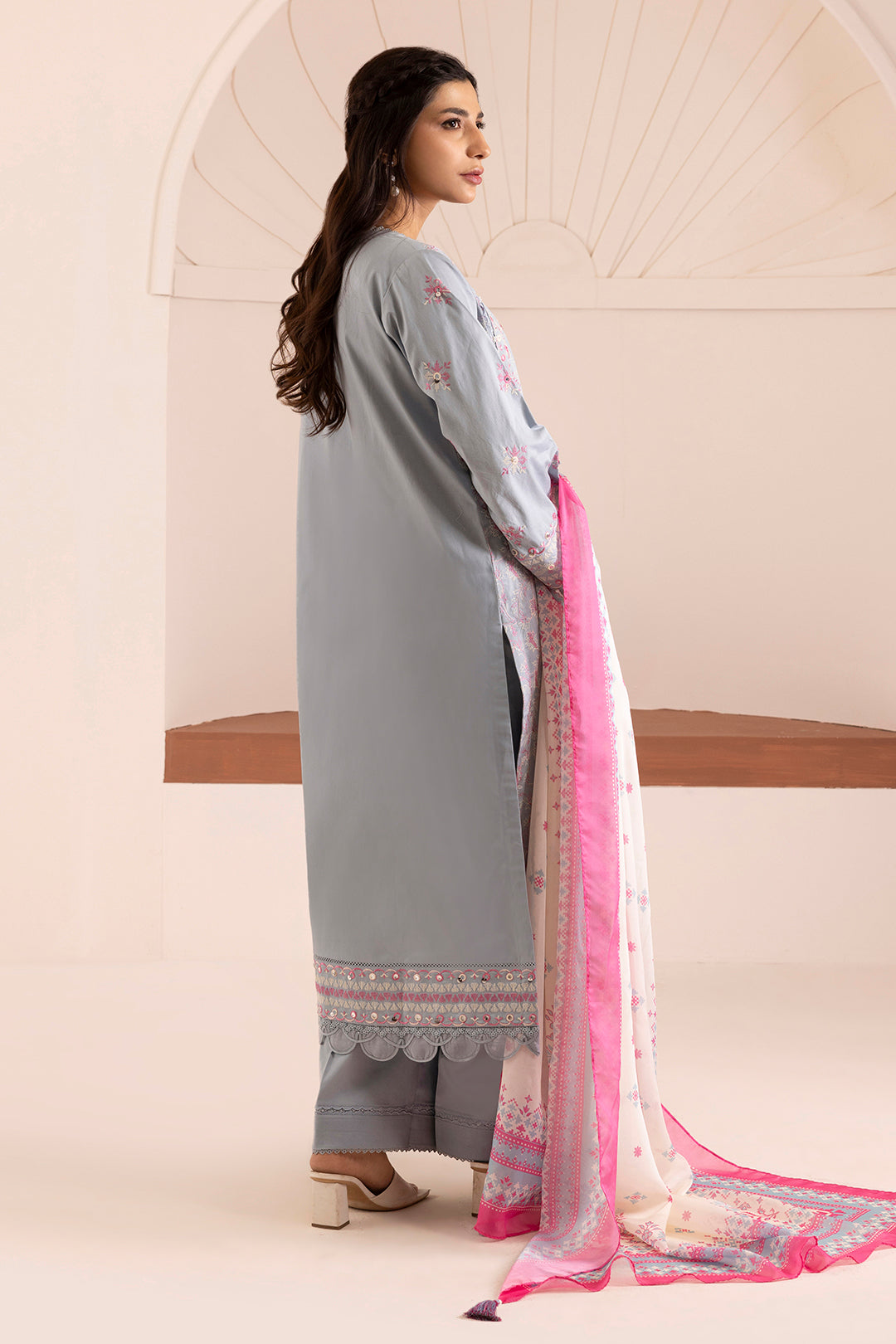 Embroidered Shirt Shalwar Dupatta - 0257