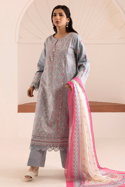 Embroidered Shirt Shalwar Dupatta - 0257
