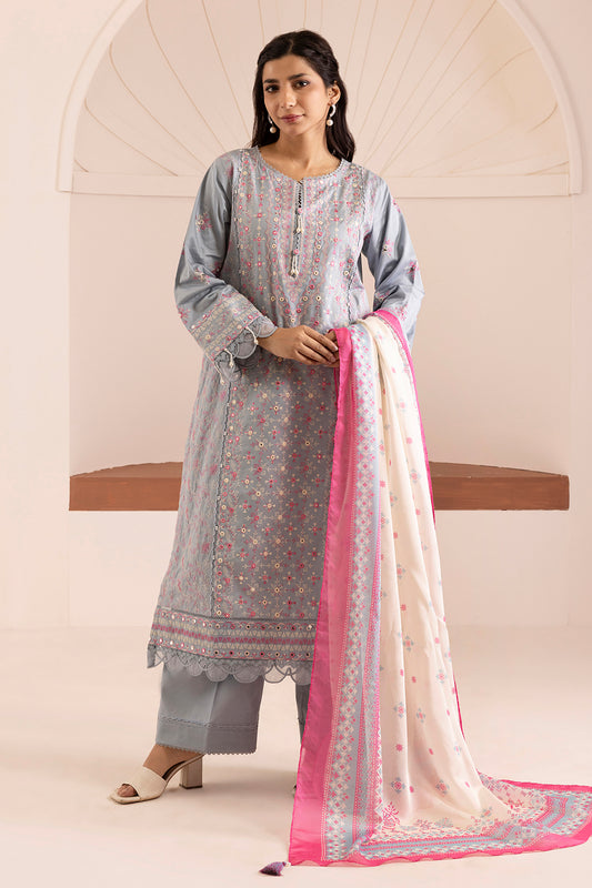 Embroidered Shirt Shalwar Dupatta - 0257