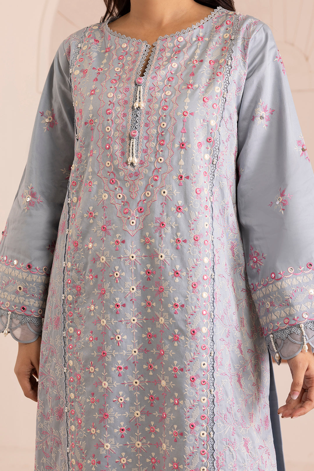 Embroidered Shirt Shalwar Dupatta - 0257