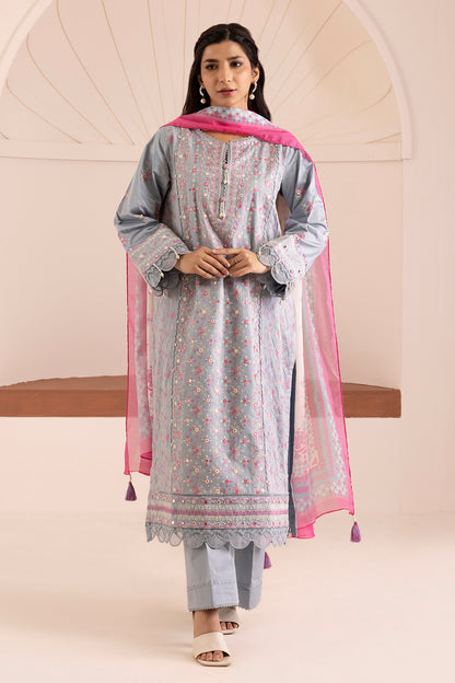 Embroidered Shirt Shalwar Dupatta - 0257
