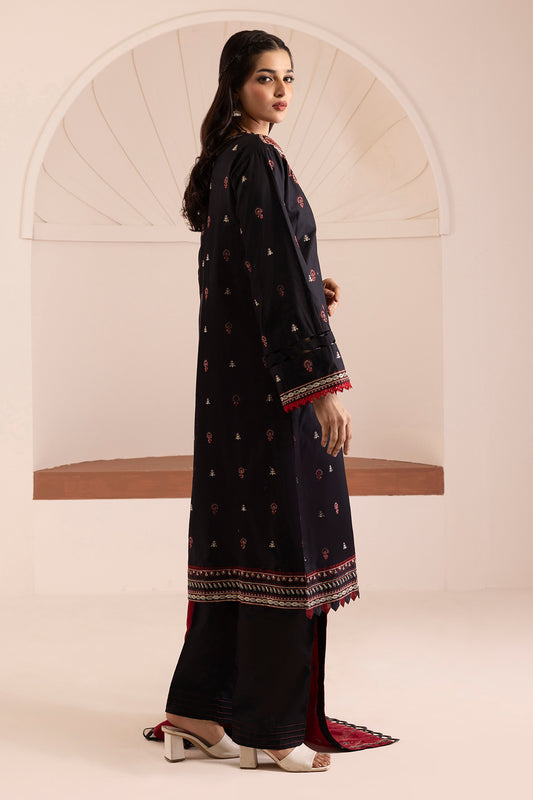 Embroidered Shirt Shalwar Shawl - 0258