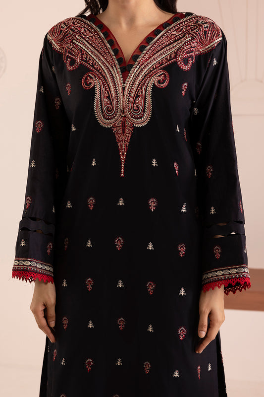 Embroidered Shirt Shalwar Shawl - 0258