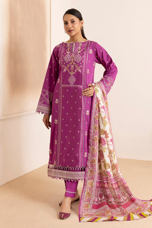Embroidered Shirt Shalwar Dupatta - 0259