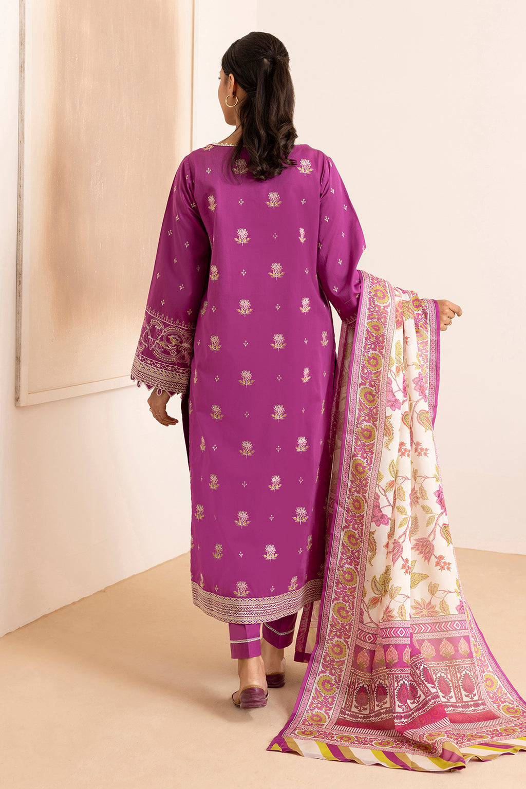 Embroidered Shirt Shalwar Dupatta - 0259