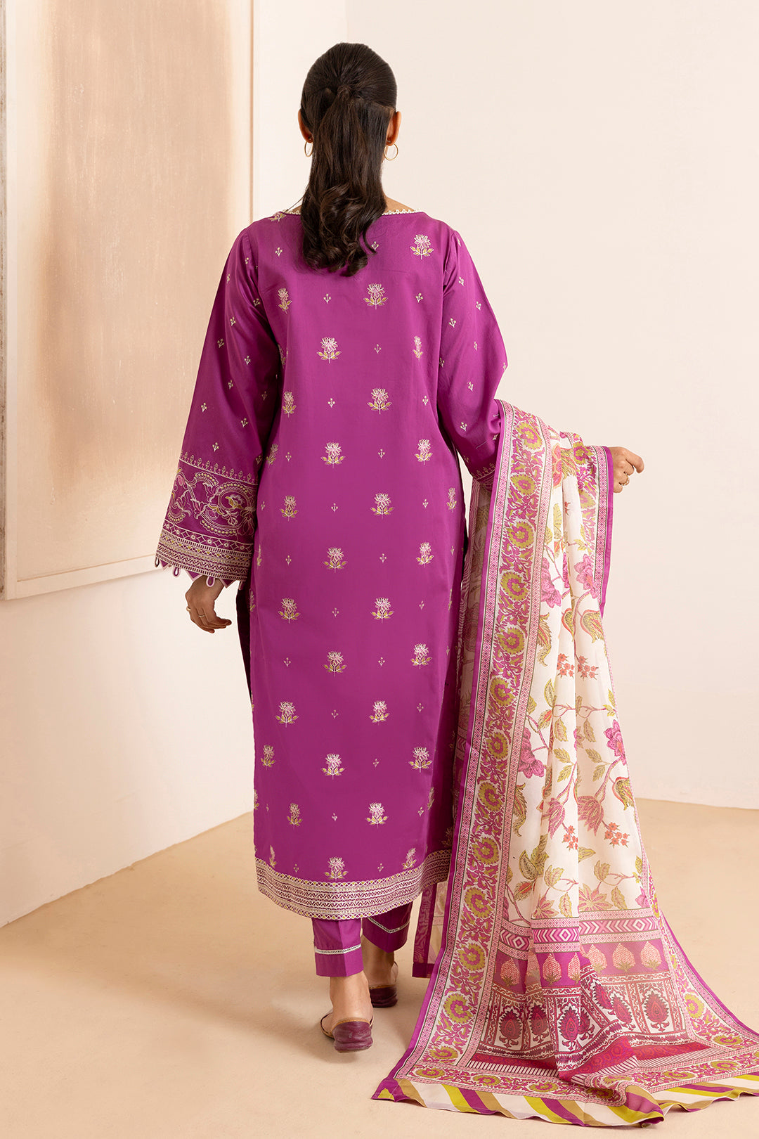 Embroidered Shirt Shalwar Dupatta - 0259