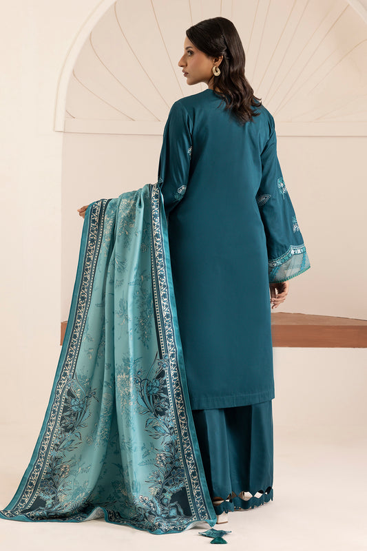 Embroidered Shirt Shalwar Shawl - 0260