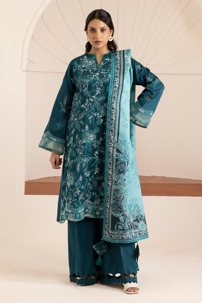 Embroidered Shirt Shalwar Shawl - 0260