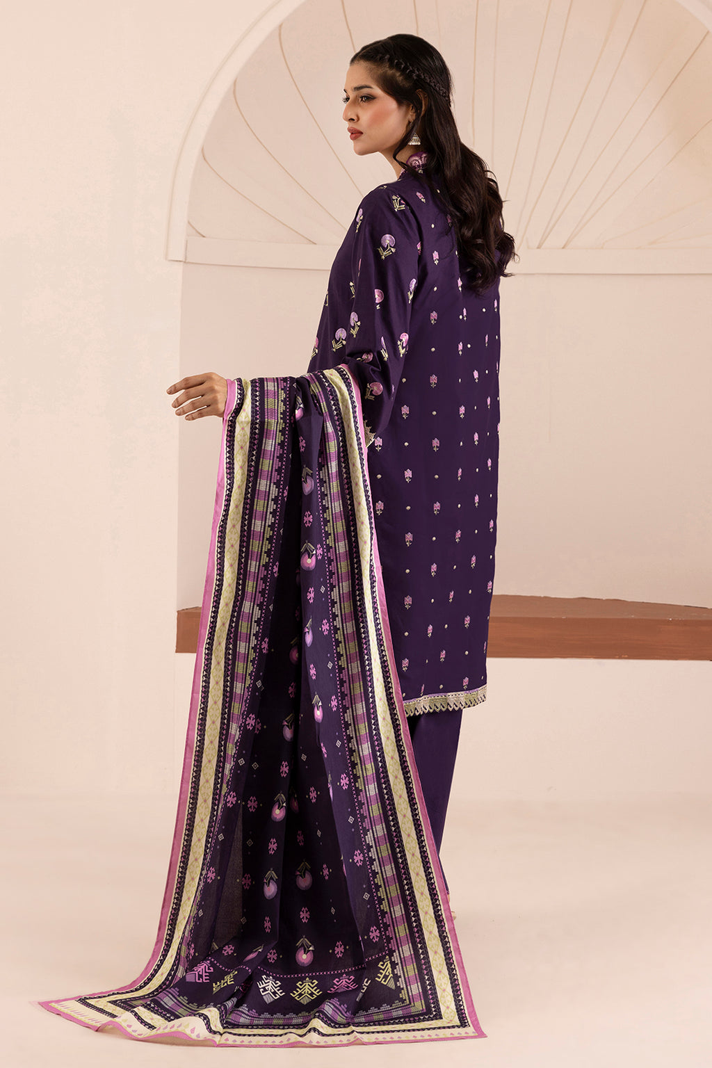 Embroidered Shirt Shalwar Dupatta - 0261